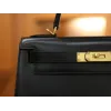 ケリー 28 ボックス Boxセリエ ブラック ゴールド金具
