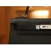 ケリー 28 エプソム ブラック シルバー金具