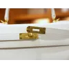 ケリー 28 エプソム ホワイト ゴールド金具