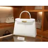 ケリー 28 エプソム ホワイト ゴールド金具