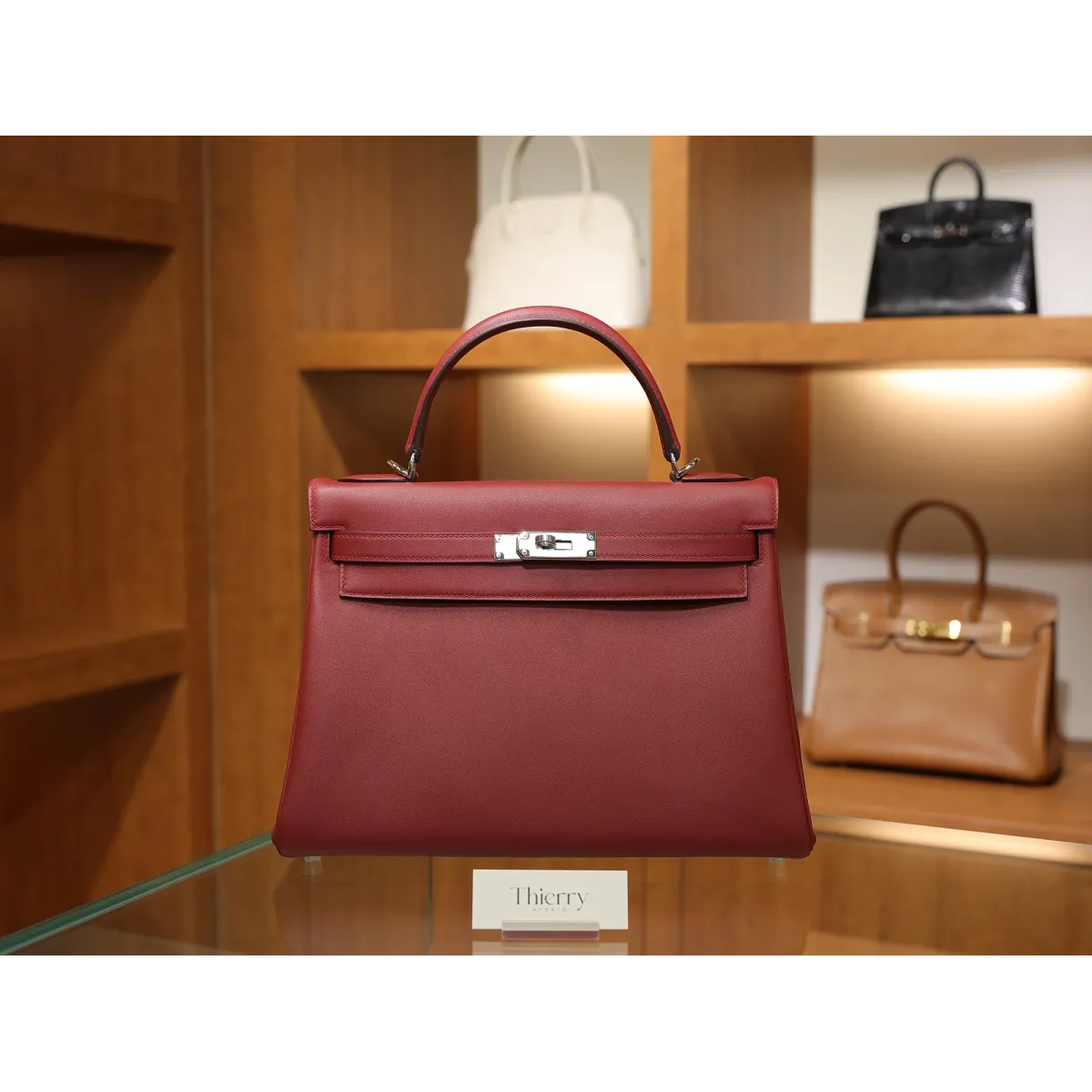 ケリー 32 スイフト Rouge Grenat  ルージュグレナ シルバー金具