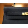 ケリー 32 トゴ Blue nuit ブルーニュイ ゴールド金具