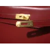 ケリー 32 ボックス ルージュカザック ゴールド金具