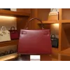 ケリー 32 ボックス ルージュカザック ゴールド金具