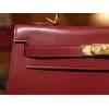 ケリー 32 ボックス ルージュカザック ゴールド金具