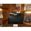 ケリー 32 ボックス セリエ ブラック ゴールド金具
