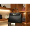 ケリー 32 ボックス セリエ ブラック ゴールド金具