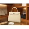 ケリー 25 エプソム クレ Craie シルバー金具