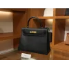 ケリー 28 エバーカラー トゴ ブラック ゴールド金具