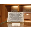 ケリーポシェット リザード オンブル シルバー金具
