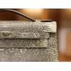 ケリーポシェット リザード オンブル シルバー金具