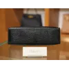 ケリーポシェット リザード ブラック シルバー金具