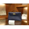 ケリーポシェット スイフト Blue Saphir ブルーサフィール ゴールド金具