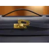 ケリーポシェット スイフト Blue Saphir ブルーサフィール ゴールド金具