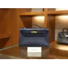 ケリーポシェット スイフト Blue Saphir ブルーサフィール ゴールド金具