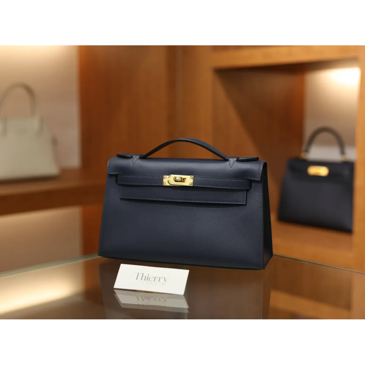 ケリーポシェット スイフト 2Z/ Blue nuit ブルーニュイ ゴールド金具