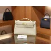 ケリーポシェット エプソム クレ Craie ゴールド金具