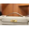 ケリーポシェット エプソム クレ Craie ゴールド金具