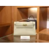ケリーポシェット エプソム クレ Craie ゴールド金具