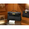 ケリーポシェット エプソム ブラック ゴールド金具
