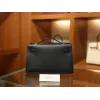 ケリーポシェット エプソム ブラック ゴールド金具