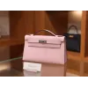 ケリーポシェット エプソム ローズサクラ シルバー金具