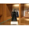 ケリーポシェット エプソム ブラック & グリスペール シルバー金具