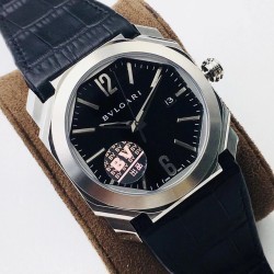 BVファクトリー匠の魂を込めた「V3アップグレード版」ブルガリ オクト ソロテンポ メンズウォッチ（モデル：101963 BGOP41BGLD）が登場。ブルガリが新たに送り出すOCTOシリーズは、円形でも四角形でもない独創的な**八角形デザイン**を採用。3気圧直径41mm 輸入9015ムーブメントをベースに機械改造したオリジナルBVL191キャリバー