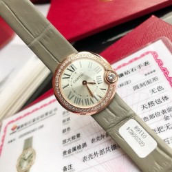 カルティア「バロンブルー」18Kゴールド＆天然ダイヤモデル 11個の**VSクラス天然ダイヤモンド（1.2ct）18K厚メッキ 28mm（女性に最適なコンパクトサイズ） 婚約記念に本物のダイヤ時計を 「婚約記念に本物のダイヤ時計を」 「ビジネスギフトで相手を圧倒したい」「自分へのご褒美に特別な一品を」