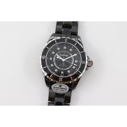 シャネルJ 12シリーズ33cm原版ムーブメントETA.956.612 高密度強化セラミック38mm ムーブメント海鷗製2892自動巻き2000年に登場したJ12は、セラミックウォッチのパイオニア。モノクロのモダンなデザインが、カジュアルからフォーマルまで幅広いスタイルにマッチします。*文字盤技術*  市場唯一の樹脂製インデックス（他社は金属+塗装）  - 純正と同一の立体成型工法 