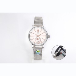 【JMF.Factory】匠の心が生んだ最高峰レプリカ*IWC アイ・ダブリュー・シー ポートフィノ デイ＆ナイト Ref.IW659802（谷愛凌モデル）* 34mm×9.5mmのコンパクトケースが詩的な日替わり表示を表現。華やかなダイヤモンドセッティングと相まって、他を圧倒する美しさを実現。業界初の「超薄型ケース」を完全再現*正品を分解・計測し、厚み9.5mmを忠実に再現。星辰（昼夜表示盤）の位置も正品と寸分違わず市販の2824ムーブメントではなく、**JMF独占開発の「美優達35180カスタム版」*