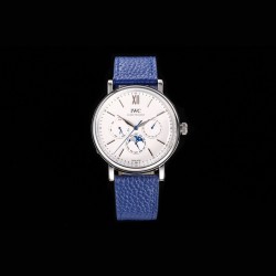 IWC アイ・ダブリュー・シー ポートフィノ パーペチュアルカレンダー - 時計芸術の頂点 ✨ IWCが誇る最高傑作 永遠の時を刻む名品 ✨ • 純正82650型ムーブメントを完全再現 驚異的な精度（日差±2秒以内）長期使用でもメンテナンス不要の耐久性 • 純正1:1分解再現による40mmケース• 独自開発CNC鏡面研磨仕上げ• プロポーションから重量感まで完全再現• 12時位置インデックスを0.01mm単位で再現• 銀メッキ文字盤に深みのある光沢• 両面無反射コートドームサファイアガラス• イタリア製最
