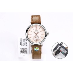 【JMF.Factory】匠の心が生んだ最高傑作*市場最高峰レプリ──IWCポートフィノ デュアルタイム Ref.IW659802（谷愛凌着用モデル）*34mm×9.5mmの詩的な昼夜表示機構と豪華なダイヤモンドセッティングが、比類なき美を約束します。職人技の薄型ケース*JMF専属時計師が正規品を徹底解剖 ▸市場初！**厚み9.5mm完全再現*（星辰の位置も原版と一致▸財力と時間を惜しまず、あらゆる技術的難関を突破  圧倒的な文字盤美▸ 6時位置の*昼夜表示盤：24時間で1回転する金製太陽＆月モチーフ 1