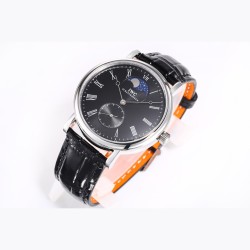 IWC アイ・ダブリュー・シー 最旬の傑作*ロングパワーリザーブ ムーンフェイズ マスター*新作コピーモデル IW544805 スケルトンケースバージョン*316L ステンレススチールケース*（鏡面研磨仕上げ）- 6時位置に小秒針（ハック機能付き）  - ソリッドバーインデックスとローマ数字表示 - 12時位置のムーンフェイズ表示はオリジナルと完全一致  - 柳葉型針（時分表示） - 両面無反射コーティングサファイアクリスタルガラス*最高級輸入牛革ストラップ*独自開発自動巻き機械式ムーブメント- 高精度・