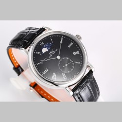 IWC アイ・ダブリュー・シー 最旬の傑作*ロングパワーリザーブ ムーンフェイズ マスター*新作コピーモデル IW544805 スケルトンケースバージョン*316L ステンレススチールケース*（鏡面研磨仕上げ）- 6時位置に小秒針（ハック機能付き）  - ソリッドバーインデックスとローマ数字表示 - 12時位置のムーンフェイズ表示はオリジナルと完全一致  - 柳葉型針（時分表示） - 両面無反射コーティングサファイアクリスタルガラス*最高級輸入牛革ストラップ*独自開発自動巻き機械式ムーブメント- 高精度・
