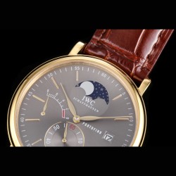 IWC ポートフィノ ロングパワーリザーブ ムーンフェイズ*至高のスケルトンモデル IW516409 登場*316L高級ステンレススチール（鏡面研磨仕上げ）- 6時位置：小秒針盤（ハック機能付き）- 実線インデックス＆ローマ数字表示 - 9時位置パワ ーリザーブ表示  - 3時位置- 