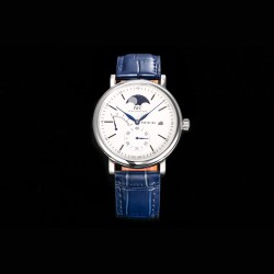 IWC アイ・ダブリュー・シー トップIWC ポートフィノ ロングパワーリザーブ ムーンフェイズ*至高のスケルトンモデル IW516409 登場*316L高級ステンレススチール（鏡面研磨仕上げ）- 6時位置：小秒針盤（ハック機能付き）- 実線インデックス＆ローマ数字表示 - 9時位置パワ ーリザーブ表示  - 3時位置- 