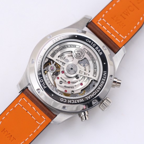 年末の大傑作 IWC パイロット スケルトン*新作登場、クラシックの名作IWC パイロット クロノグラフ メンズウォッチ*IWC純正69385ムーブメント搭載- 43mmケース(ほとんどの方の手首にフィット) スイス製研磨+手仕上げサテン仕上げ(高級質感)- スクリューダウン式リューズ - 両面無反射ドーム型サファイアクリスタルガラス(急激な気圧変化に耐性)天が授けた傑作 年末の大傑作 IWC パイロット スケルトン*新作登場、クラシックの名作IWC パイロット クロノグラフ メンズウォッチ*IWC純正69385ムーブメント搭載- 43mmケース(ほとんどの方の手首にフィット) スイス製研磨+手仕上げサテン仕上げ(高級質感)- スクリューダウン式リューズ - 両面無反射ドーム型サファイアクリスタルガラス(急激な気圧変化に耐性)天が授けた傑作