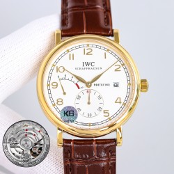 IWCポートフィーノ パーペチュアルカレンダー ムーンフェイズ IW510103 - 至高の逸品が登場◆IWCが誇る傑作「ロングパワーリザーブ＆ムーンフェイズ」モデル◆・高級316Lステンレススチール製 鏡面研磨仕上げによる滑らかな質感 6時位置：スモールセコンド（ハック機能付き） 9時位置：パワーリザーブ表示 3時位置：
