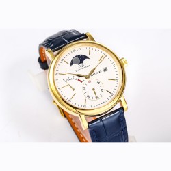 IWC（アイ・ダブリュー・シー）が誇る最高の傑作——「ポートフィーノ パーペチュアルカレンダー ムーンフェイズ」新作*ポートフィーノ IW510103 オープンハートモデル* が登場 *高級316Lステンレススチール*（鏡面研磨仕上げで滑らかな質感）6時位置にスモールセコンド*（ハック機能付き）実用性と美しさを兼ね備えた文字盤* 9時位置にパワーリザーブ表示*3時位置に「PORTOFINO」ロゴと日付窓**（オリジナルと同一のフォントカレンダーは文字盤の最外周に配置され、視認性抜群  *柳葉型の時・分針*