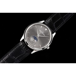 【星月交輝 心月を賞る】AZ謹製 ジャガー・ルクルト マスターコレクション Q1368420 月相腕時計の共鑑! 39mm×9.9mmのケース寸法 完璧に原品を再現,スリムなケースの曲線が自然で、研磨光沢は完璧無垢,前後両面サファイアクリスタルガラスの透徹した美しさ,着用時の快適なフィット感が高級感を存分に表現, 紳士の優雅 気品に満ちた趣,内なる美と外なる美を兼ね備えた匠の技！AZ謹製 時計愛好家の皆様の熱いご鑑賞をお待ちしております