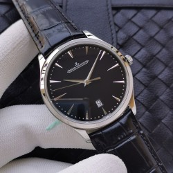 ジャガー・ルクルト ウルトラシン マスターコントロール～驚異の薄さ、本物の美しさ～ジャガー・ルクルト (Jaeger-LeCoultre) ウルトラシン マスターコントロール Q1288420 日本製9015ムーブメントを*Cal.896仕様*に完全改造*直径40mm × 厚さ8.0mm (驚異的な薄さ) 316Lステンレススチール,サファイアクリスタルガラス (純正品と見紛う透明度), 高級牛皮製 + デプロイメントバックル, 3気圧(30m) *TWC最新作 - 18ヶ月の歳月をかけた渾身の一品*TW