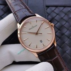 ウルトラシン マスターコントロール～驚異の薄さ、本物の美しさ～ジャガー・ルクルト (Jaeger-LeCoultre) ウルトラシン マスターコントロール Q1288420 日本製9015ムーブメントを*Cal.896仕様*に完全改造*直径40mm × 厚さ8.0mm (驚異的な薄さ) 316Lステンレススチール,サファイアクリスタルガラス (純正品と見紛う透明度), 高級牛皮製 + デプロイメントバックル, 3気圧(30m) *TWC最新作 - 18ヶ月の歳月をかけた渾身の一品*TWC最新作 - 18ヶ