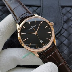 ウルトラシン マスターコントロール～驚異の薄さ、本物の美しさ～ジャガー・ルクルト (Jaeger-LeCoultre) ウルトラシン マスターコントロール Q1288420 日本製9015ムーブメントを*Cal.896仕様*に完全改造*直径40mm × 厚さ8.0mm (驚異的な薄さ) 316Lステンレススチール,サファイアクリスタルガラス (純正品と見紛う透明度), 高級牛皮製 + デプロイメントバックル, 3気圧(30m) *TWC最新作 - 18ヶ月の歳月をかけた渾身の一品*TWC最新作 - 18ヶ