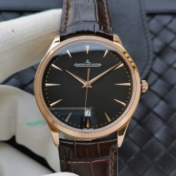 ウルトラシン マスターコントロール～驚異の薄さ、本物の美しさ～ジャガー・ルクルト (Jaeger-LeCoultre) ウルトラシン マスターコントロール Q1288420 日本製9015ムーブメントを*Cal.896仕様*に完全改造*直径40mm × 厚さ8.0mm (驚異的な薄さ) 316Lステンレススチール,サファイアクリスタルガラス (純正品と見紛う透明度), 高級牛皮製 + デプロイメントバックル, 3気圧(30m) *TWC最新作 - 18ヶ月の歳月をかけた渾身の一品*TWC最新作 - 18ヶ
