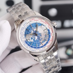 ジャガー・ルクルト Jaeger-LeCoultre ゲオパシフィック オブザヴァトリーシリーズの腕時計です。時計ケースの素材：316精鋼を使用して作られており、内部には12個の超強力ルミナスが配置されています。ムーブメント：772型のオートマチックムーブメントを搭載しています。時計の指針：超強力ルミナス/時計ガラス：サファイアガラス/時計ケース径：41.6mm.11.84mm/時計ベルト：着脱が容易な機能を強化しており、オリジナルのベルト留め具が付いています。