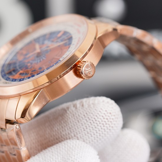 ジャガー・ルクルト Jaeger-LeCoultre ゲオパシフィック オブザヴァトリーシリーズの腕時計です。時計ケースの素材:316精鋼を使用して作られており、内部には12個の超強力ルミナスが配置されています。ムーブメント:772型のオートマチックムーブメントを搭載しています。時計の指針:超強力ルミナス/時計ガラス:サファイアガラス/時計ケース径:41.6mm.11.84mm/時計ベルト:着脱が容易な機能を強化しており、オリジナルのベルト留め具が付いています。 ジャガー・ルクルト Jaeger-LeCoultre ゲオパシフィック オブザヴァトリーシリーズの腕時計です。時計ケースの素材:316精鋼を使用して作られており、内部には12個の超強力ルミナスが配置されています。ムーブメント:772型のオートマチックムーブメントを搭載しています。時計の指針:超強力ルミナス/時計ガラス:サファイアガラス/時計ケース径:41.6mm.11.84mm/時計ベルト:着脱が容易な機能を強化しており、オリジナルのベルト留め具が付いています。