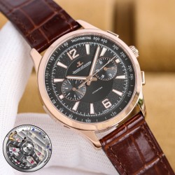 【TW Factory 】蔵出しの逸品——ジャガー・ルクルト ノルサルトシリーズの腕時計、上品で繊細な魅力があります！【素晴らしい細部】316L精鋼の素材を使用し、CNCのトップクラスの技術で研磨しており、全体的な文字盤の質感を一段と向上させています。ケース径は41mmX11.9mmムーブメントは751Hで、防水性能は水深50mです。文字盤チームは多層の技術的なネックを突破し、完璧を目指し、12の目盛りの細部に至るまで徹底的にこだわり、太陽放射状の飾り模様を施しています。あらゆるビジネスシーンに適しており