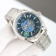 オメガ OMEGA [サイズ]：43mmサファイアクリスタルガラス、Air二層無色コーティング [Airコーティングにより、ガラス板がより透明になり、強い光の下でも時刻を読み取ることができます] 316L精鋼の時計ケースで、すべての細部に対してCNC加工を行います。精鋼で研磨された指針は、非常に強い効果を持っています。研磨された面はより滑らかです [ダイヤル]すべての模様は一体成型で、立体感を十分に表現しています。複数層のダイヤルを重ね合わせて固定しており、ダイヤル中央の北半球の世界時はエナメル工芸で焼成