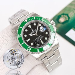 新品 ロレックス ROLEX サブマリナー ケース径：41mm 全く新しいケースタイプで、正規品を元に型を取って作られており、新しい3235ムーブメントを搭載しています。時計の針の調整は可逆的で、72時間のパワーリザーブ（動力貯蔵）機能を備えています。そう、72時間です。市場に出回っている3235ムーブメントや2824/2836ムーブメントの実際のパワーリザーブ時間は約38時間程度で、一晩だけ置くことができます。